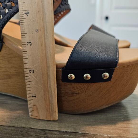 Tommy Hilfiger Rubena2 Wedge Sandals Women Sz 8.5 Blue Boho Chunky Festival - Picture 11 of 11